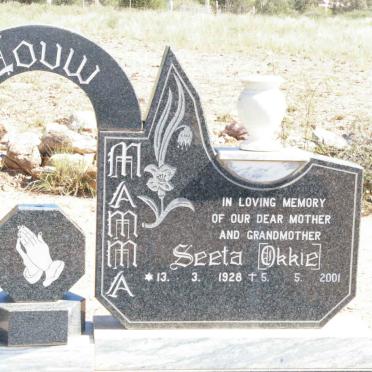 LOUW Rudolph 1924-1988 &amp; Seeta 1928-2001