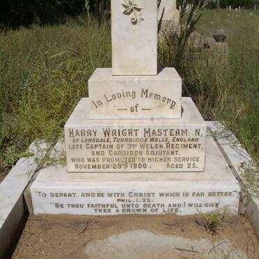 MASTERMAN Harry Wright -1900