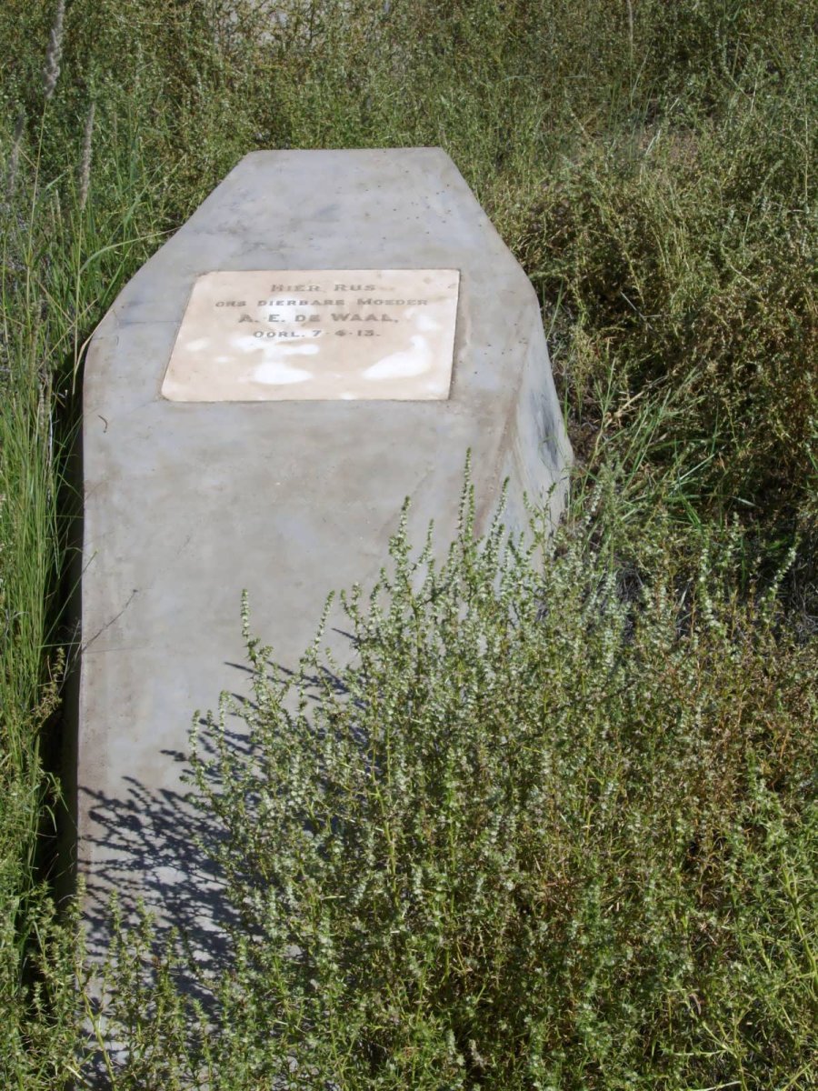WAAL A.E., de -1913