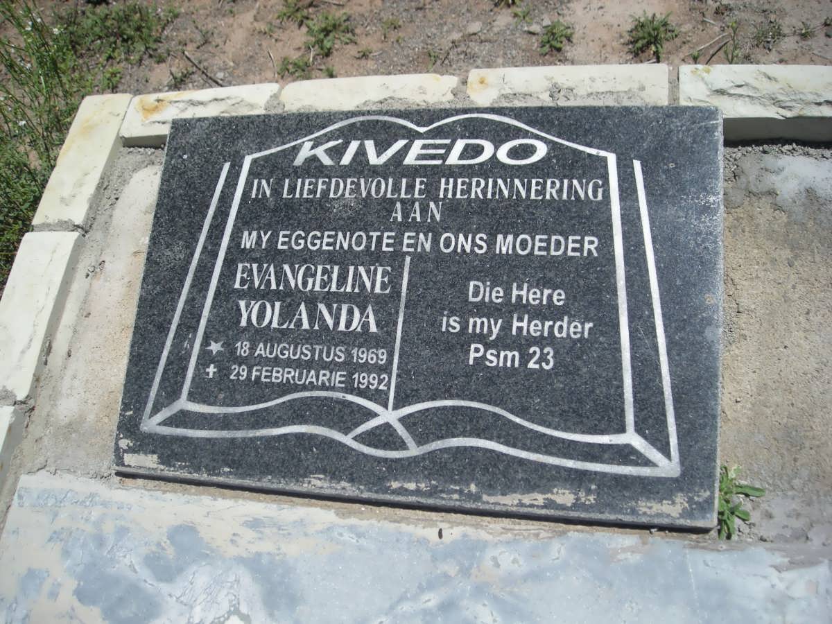 KIVEDO Evangeline Yolanda 1969-1992