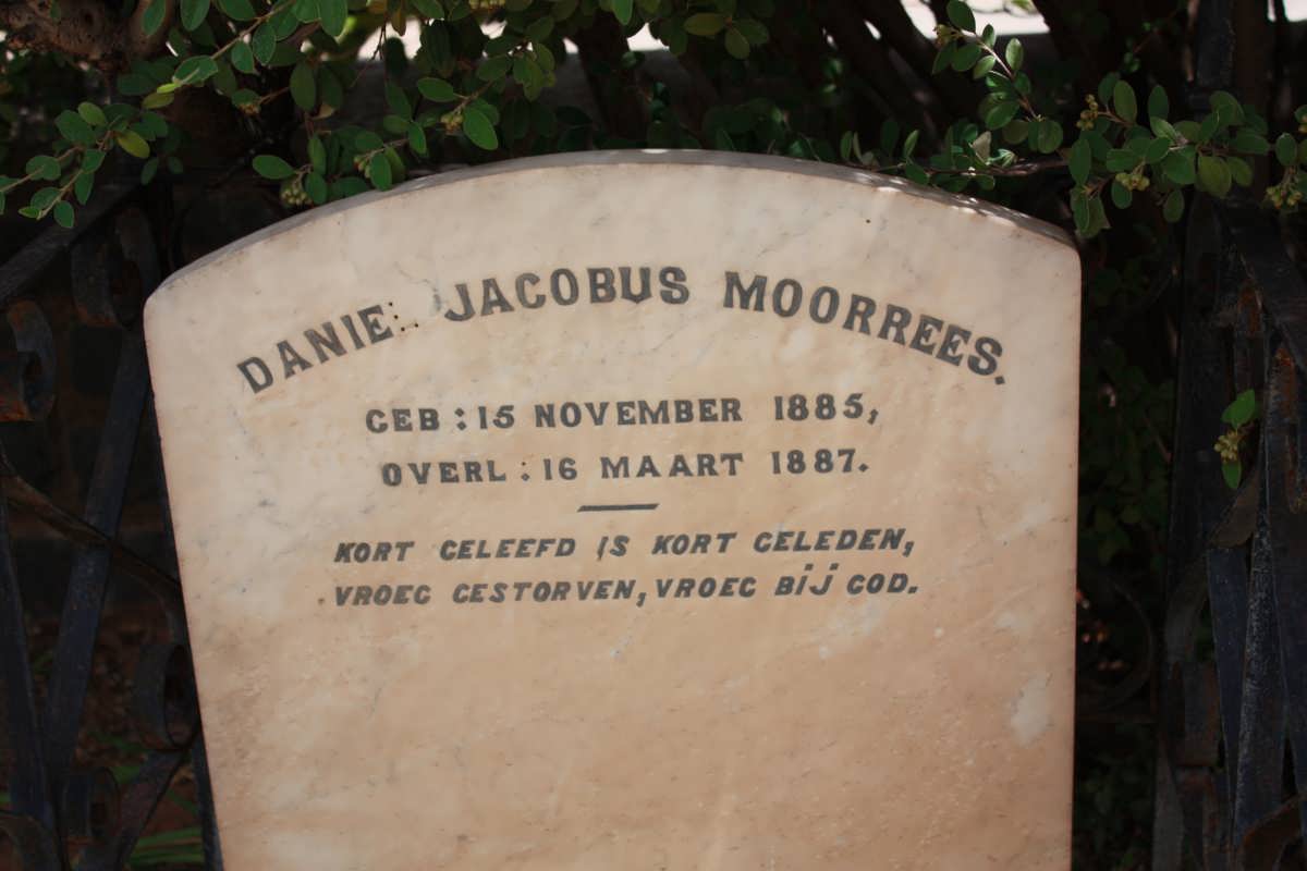 MOORREES Daniel Jacobus 1885-1887