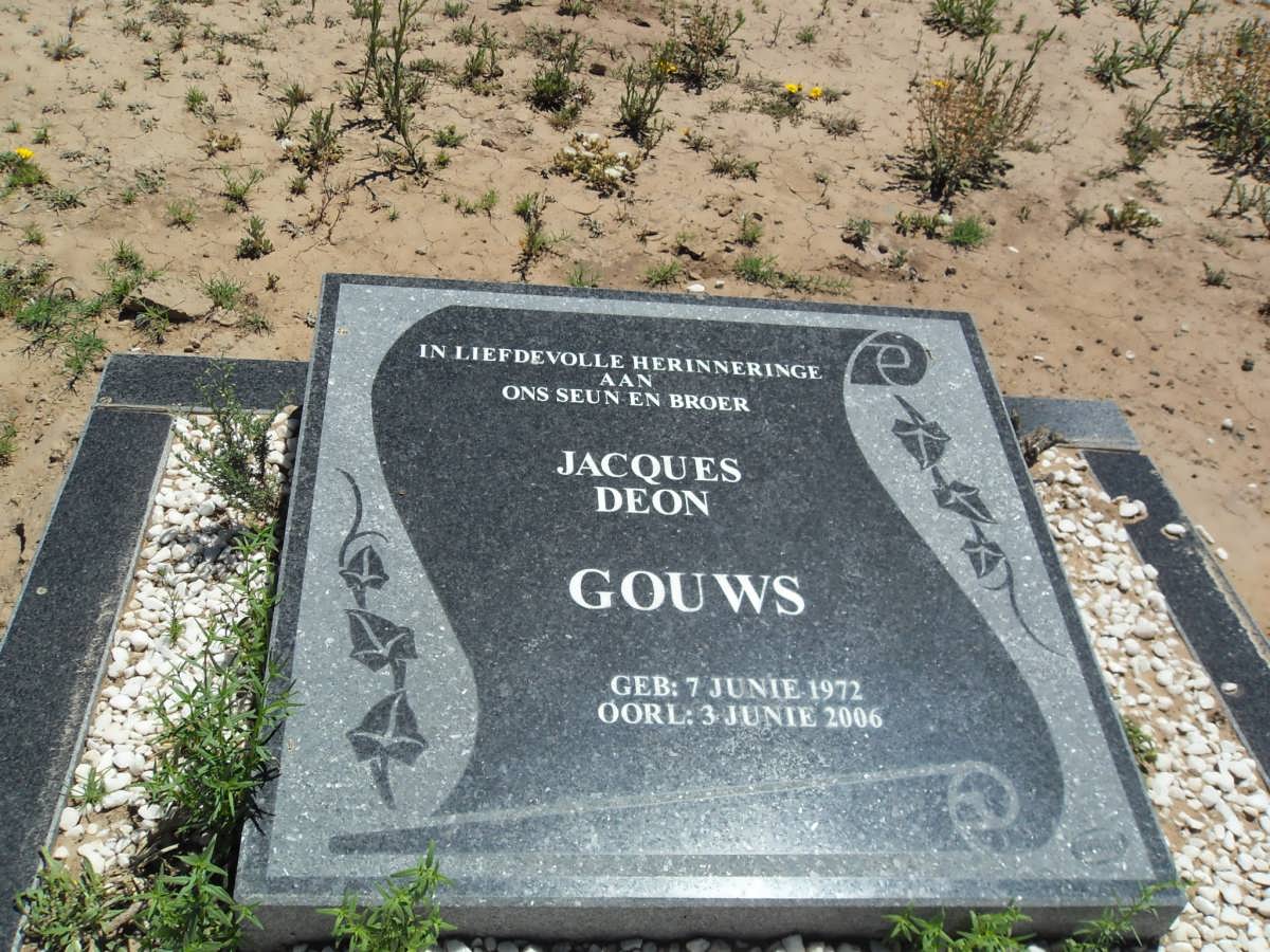 GOUWS Jacques Deon 1972-2006