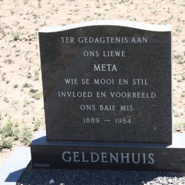 GELDENHUIS Meta 1889-1984