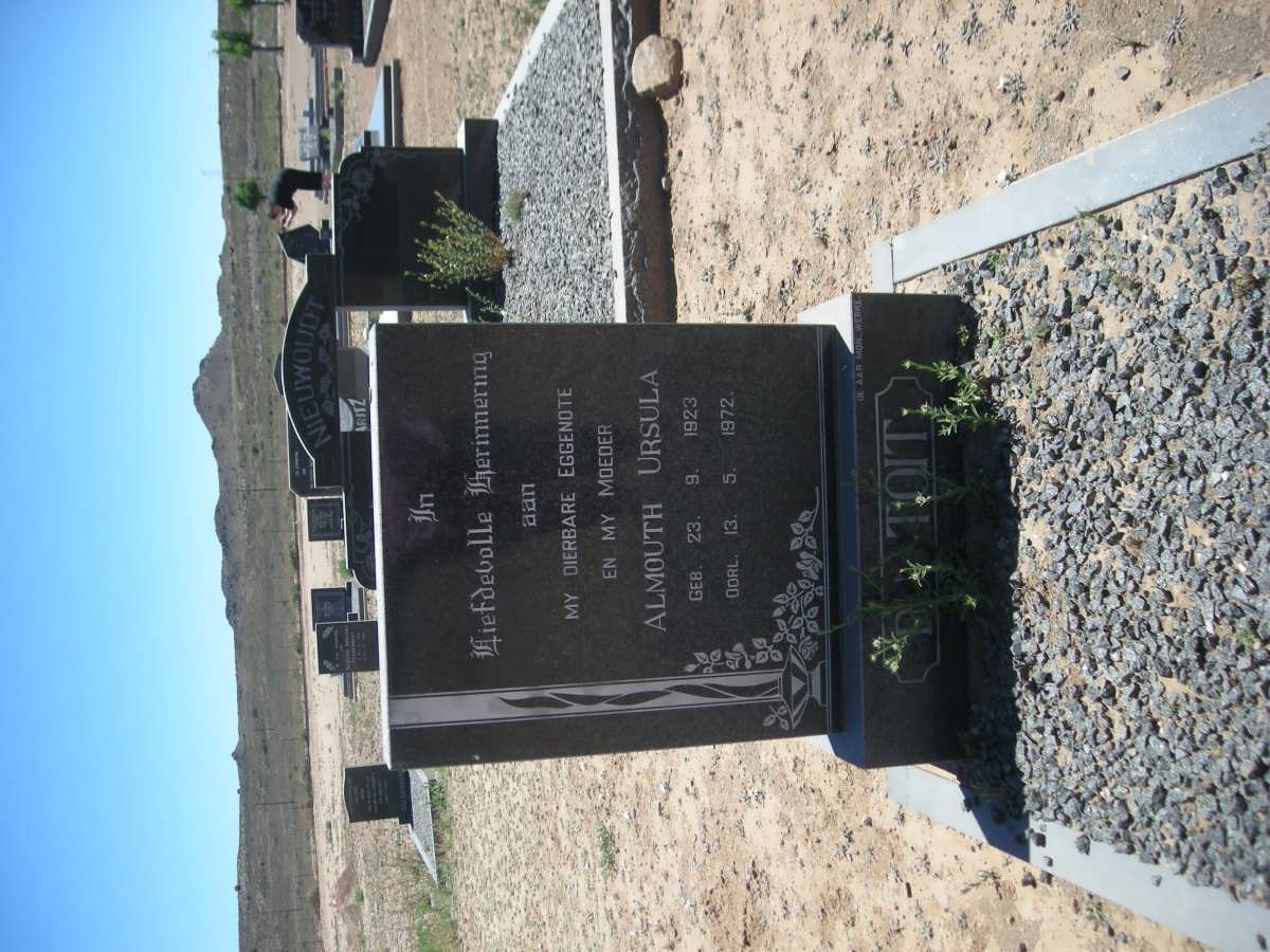 TOIT Almouth Ursula, du 1923-1972