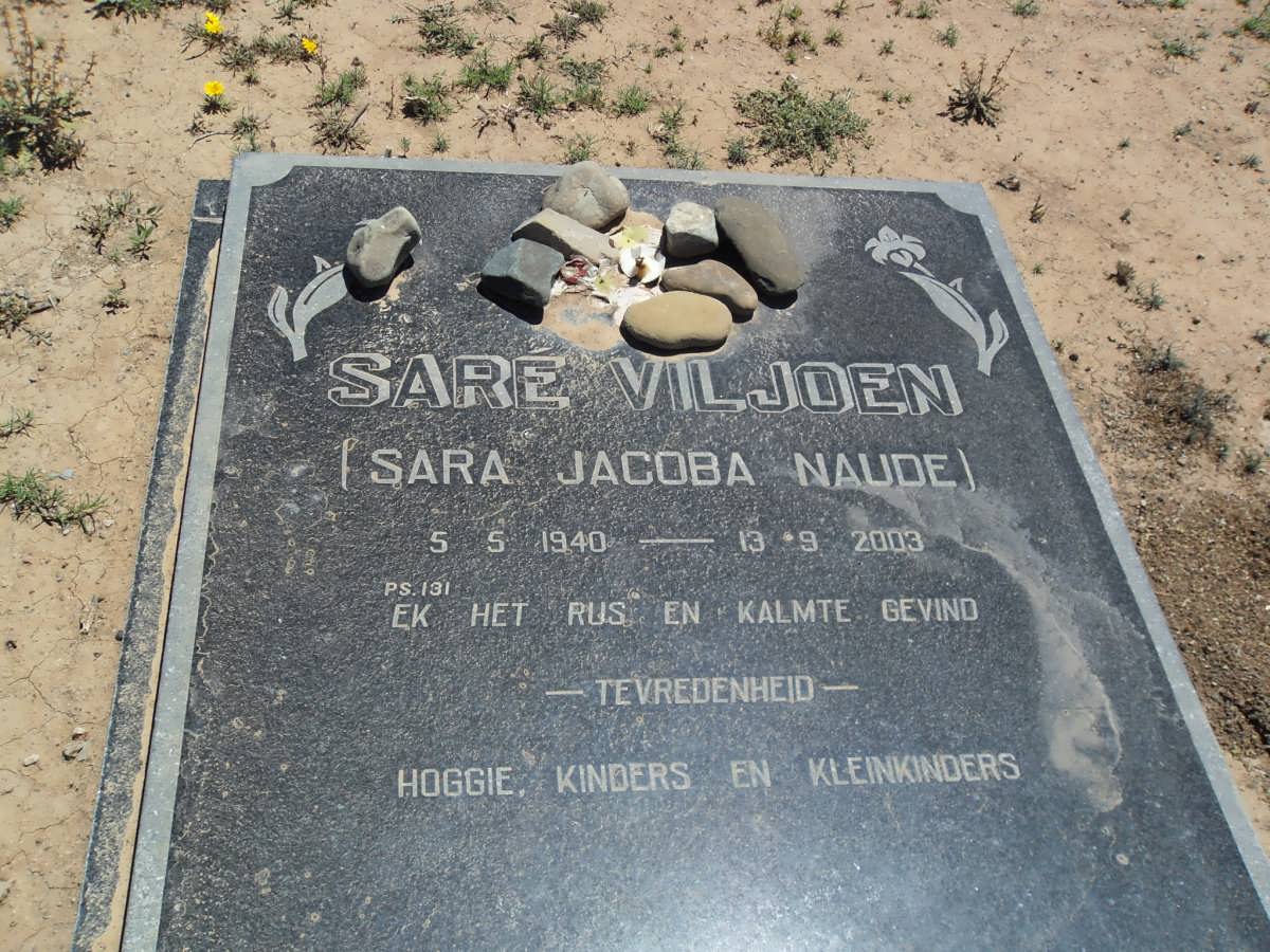 VILJOEN Sara Jacoba nee NAUDE 1940-2003