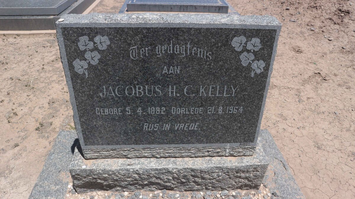 KELLY Jacobus H.C. 1882-1964
