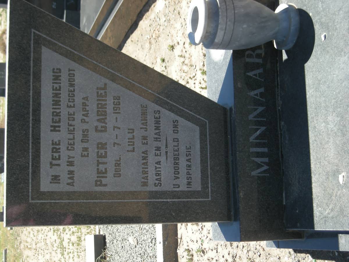 MINNAAR Pieter Gabriel -1968