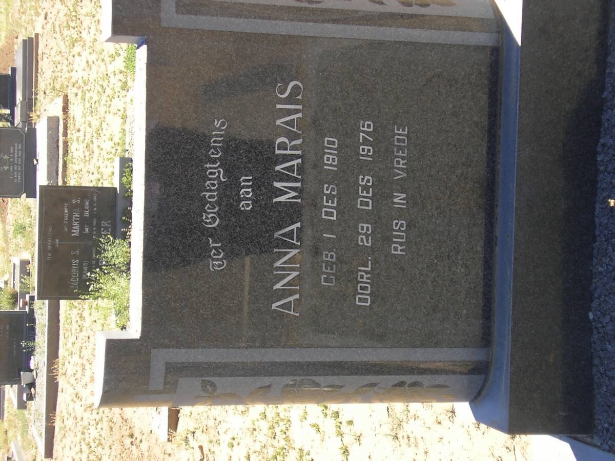 MARAIS Anna 1910-1976