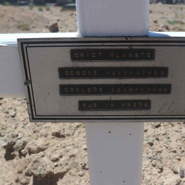 KLAASTE Griet 1947-2018