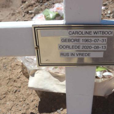 WITBOOI Caroline 1963-2020