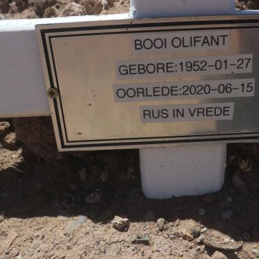 OLIFANT Booi 1952-2020