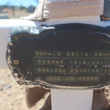 ADAMS Sophie Delia 1968-2019