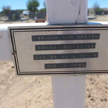 ROOYEN Abraham, van 1957-2019