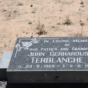 TERBLANCHE John Gerhardus 1920-1990