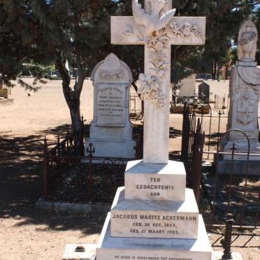 ACKERMANN Jacobus Maritz 1869-1903
