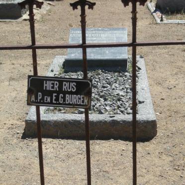 BURGER A.P. &amp; E.G.