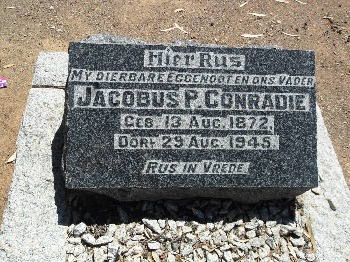 CONRADIE Jacobus P. 1872-1945