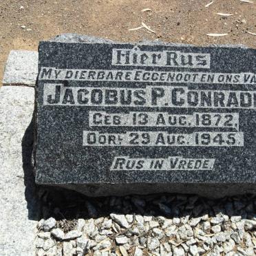 CONRADIE Jacobus P. 1872-1945