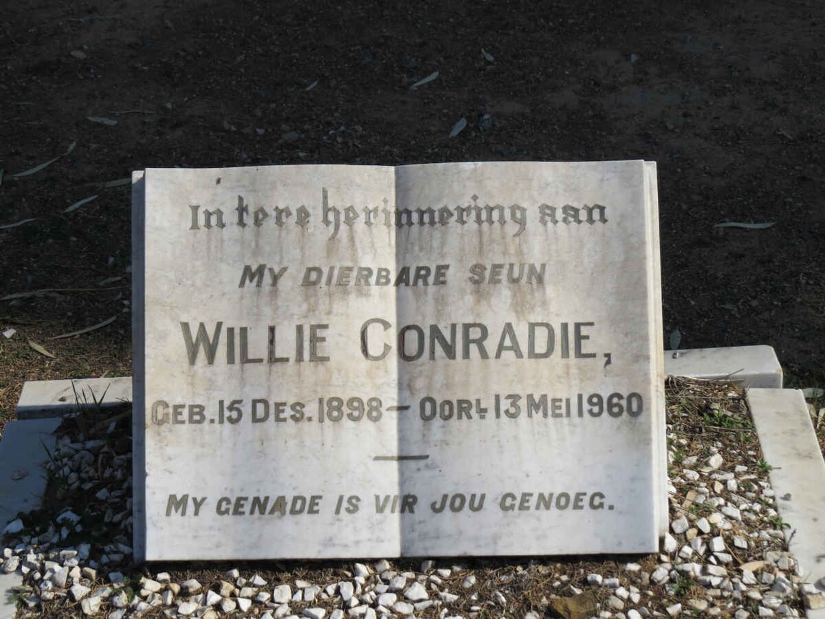 CONRADIE Willie 1898-1960