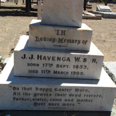 HAVENGA J.J. 1853-1909