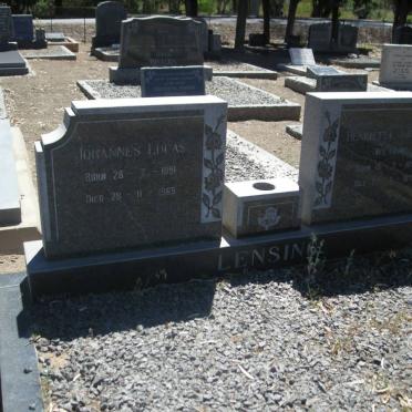 LENSING Johannes Lucas 1891-1969 &amp; Henrietta Johanna LOUW 1891-1971