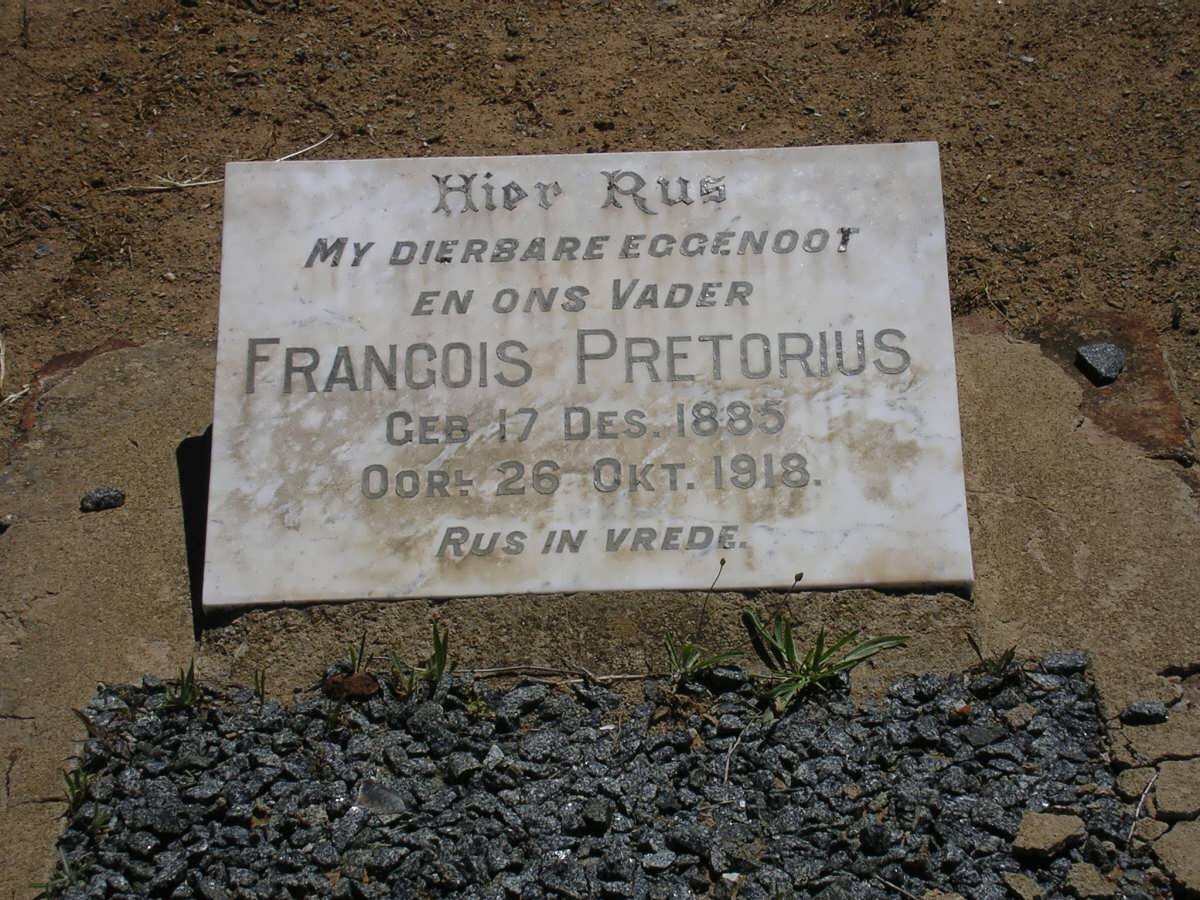 PRETORIUS Francois 1885-1918
