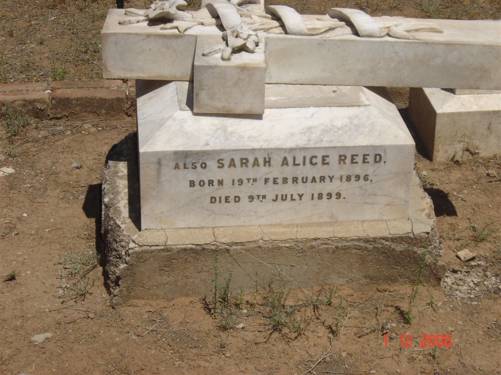 REED Sarah Alice 1896-1899