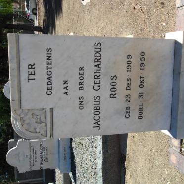 ROOS Jacobus Gerhardus 1909-1950