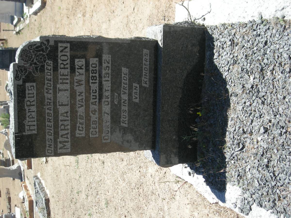 THERON Maria E. nee VAN WYK 1880-1952