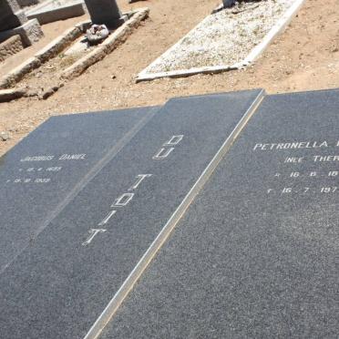 TOIT Jacobus Daniel, du 1895-1938 &amp; Petronella Magrietha THERON 1898-1977
