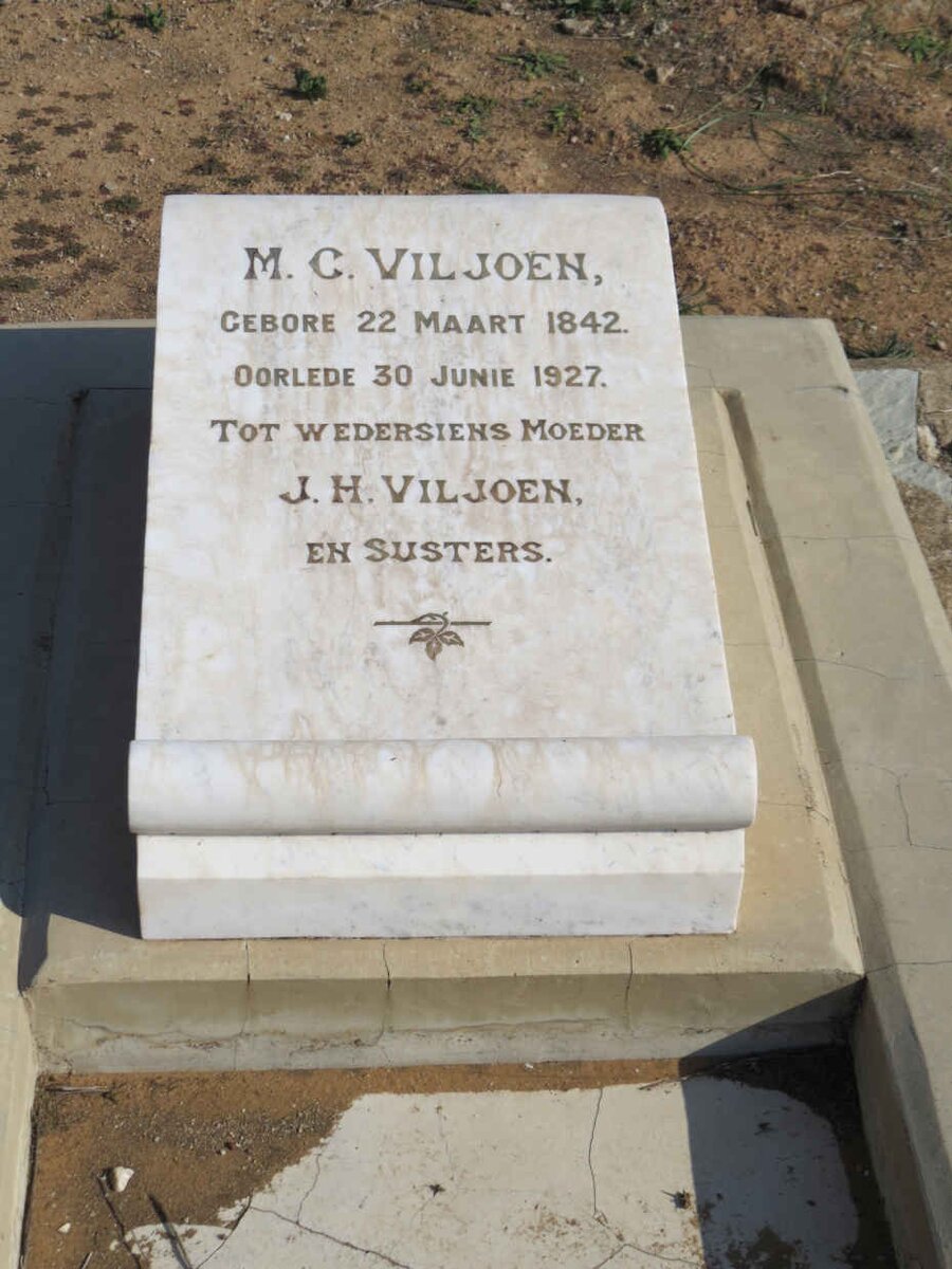 VILJOEN M.C. 1842-1927