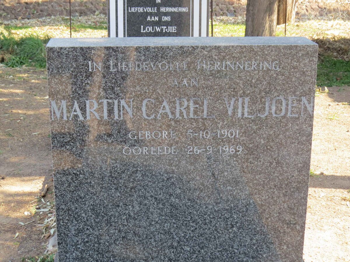 VILJOEN Martin Carel 1901-1969