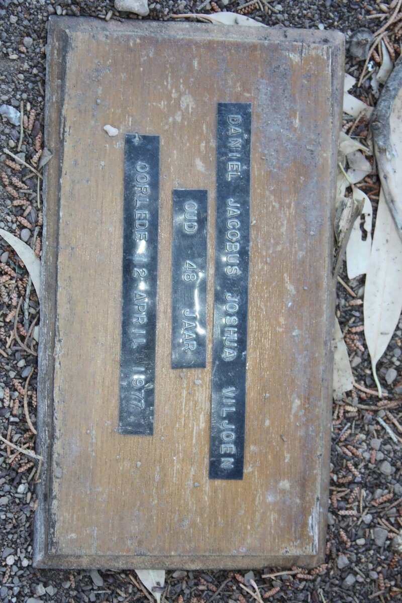 VILJOEN Daniel Jacobus Joshua -1977