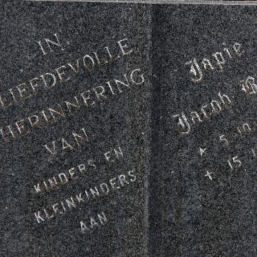 BUYS Japie Jacob 1893-1978