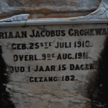 GROENWALD Adriaan Jacobus 1910-1911