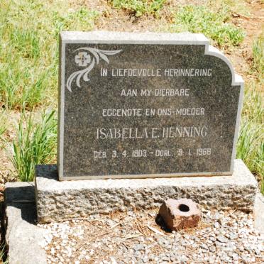 HENNING Isabella E. 1903-1966