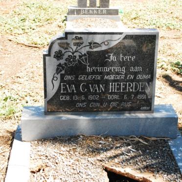 HEERDEN Eva G., van 1902-1991
