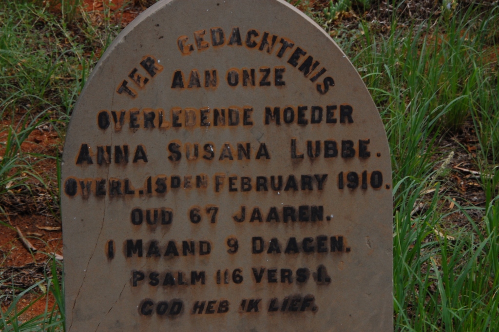 LUBBE Anna Susana -1910