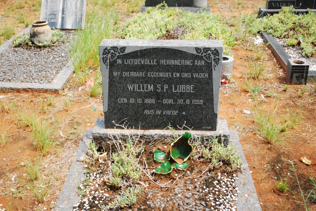 LUBBE Willem S.P. 1886-1959
