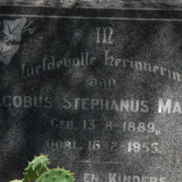 MARAIS Jacobus Stephanus 1889-1955