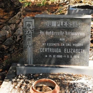 PLESSIS Gertruida Elizabeth, du 1906-1973