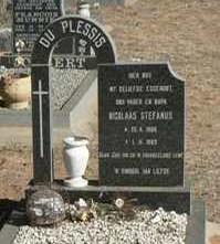 PLESSIS Nicolaas Stefanus, du 1908-1983
