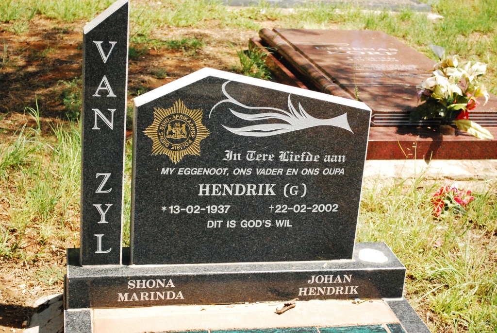 ZYL Hendrik G., van 1937-2002