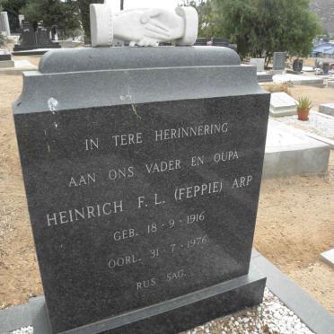ARP Heinrich F.L. 1916-1976