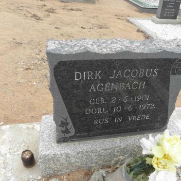 AGENBACH Dirk Jacobus 1901-1972