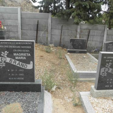 BRAND Gert 1909-1982 &amp; Magrieta Maria 1913-2002