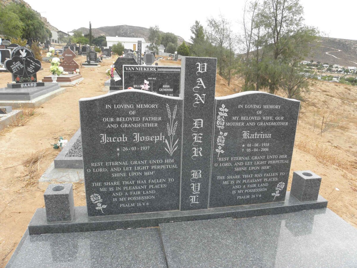BYL Jacob Joseph, van der 1937- &amp; Katrina 1938-2006