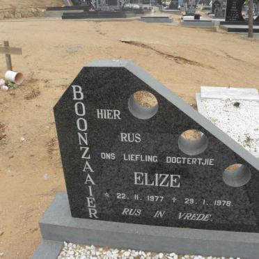 BOONZAAIER Elize 1977-1978