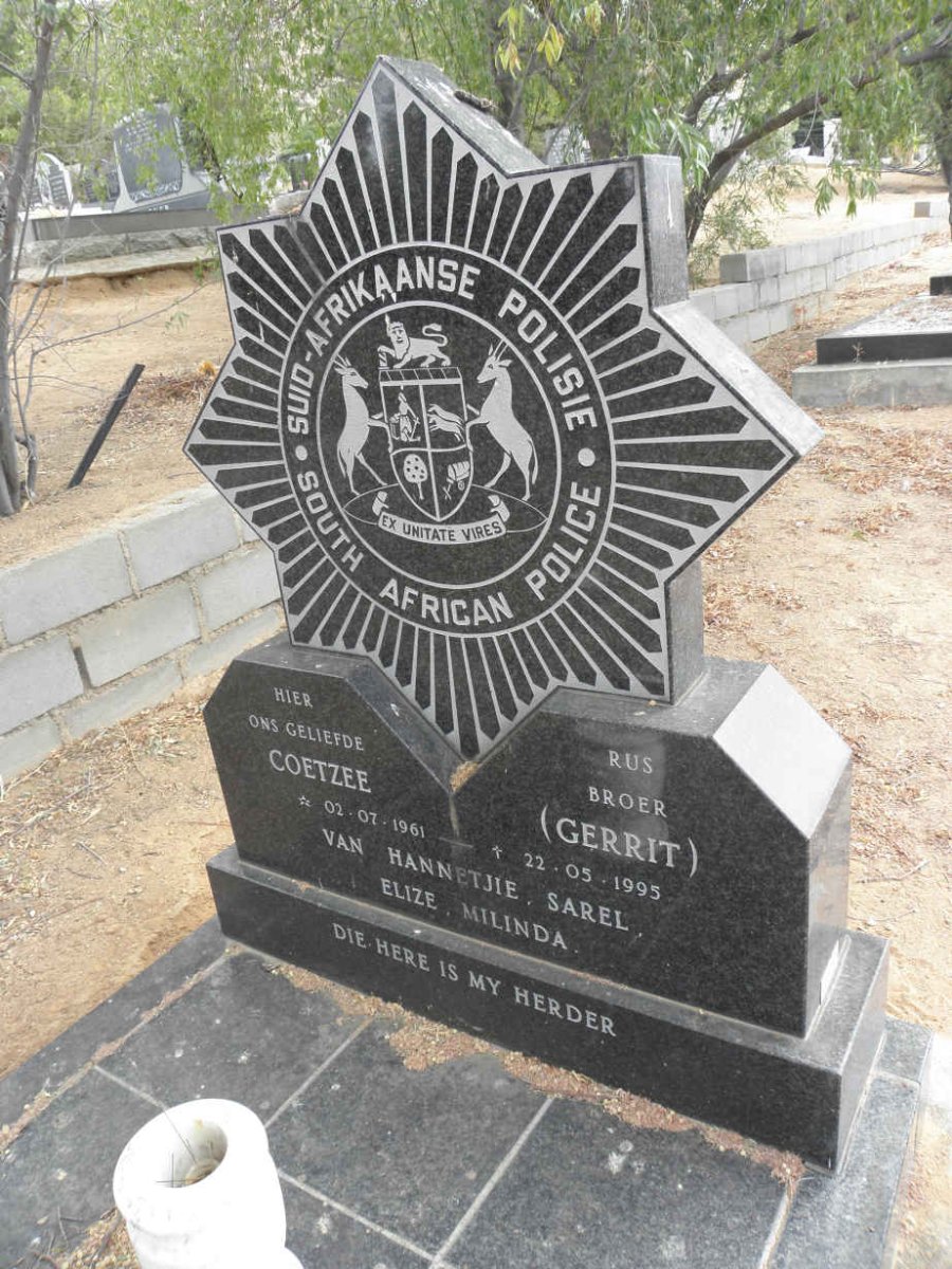 COETZEE Gerrit 1961-1995