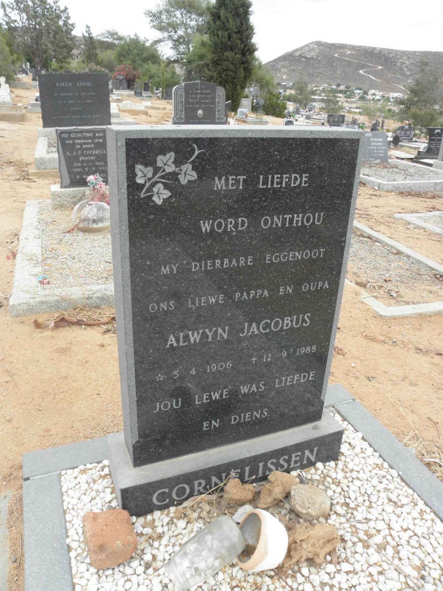 CORNELISSEN Alwyn Jacobus 1906-1988